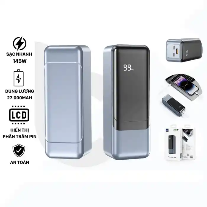 WiWU Tank Wi-P010 27000mAh Large Capacity 145W Laptop Power bank